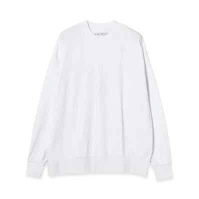 HEAVYWEIGHT COLLECTIONS Rib Long Sleeve T-shirt "White"