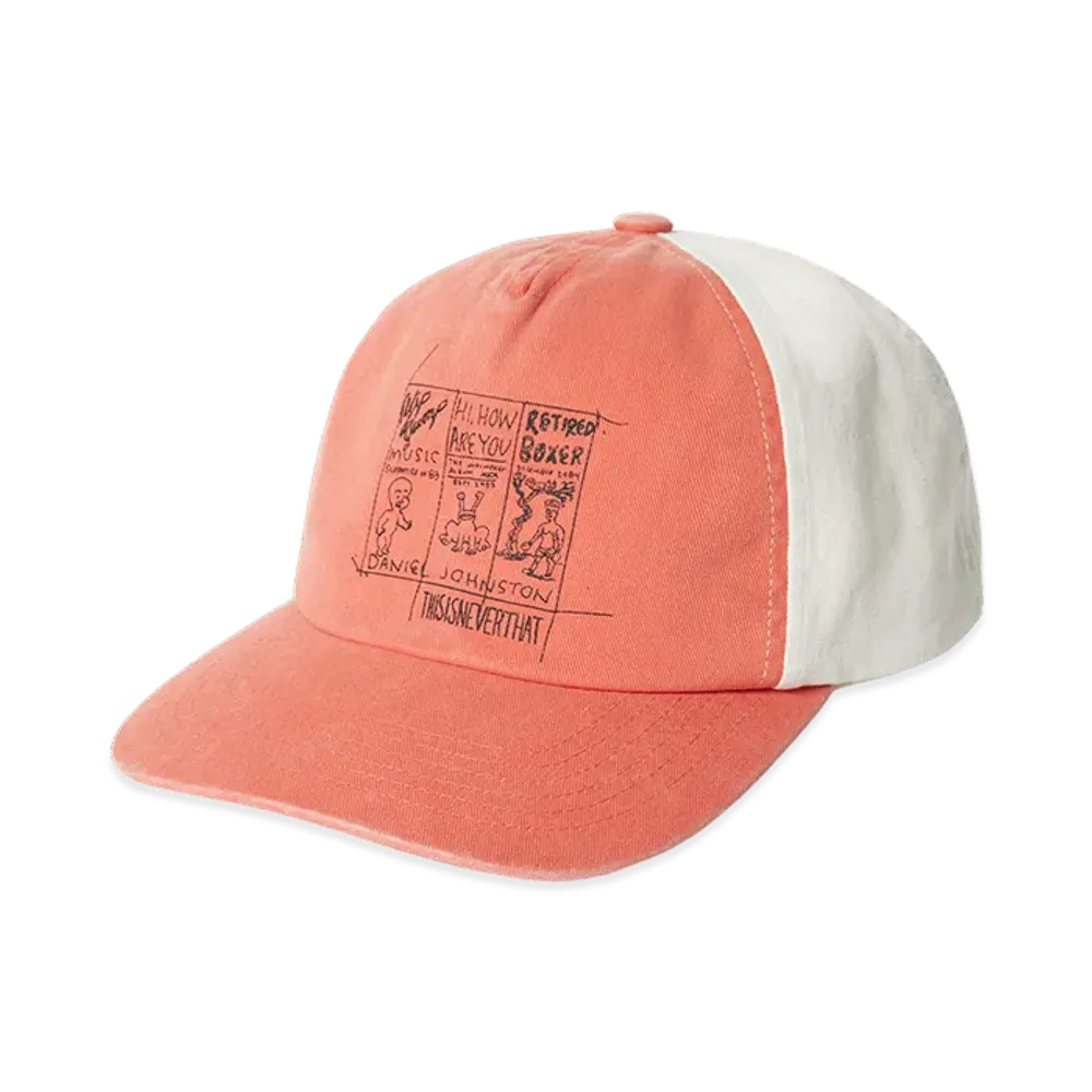 thisisneverthat x Daniel Johnston 3-Frame Washed Cap "Orange"