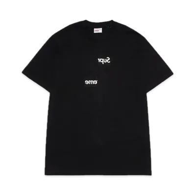 Supreme x COMME des GARCONS SHIRT Split Box Logo Tee "Black"