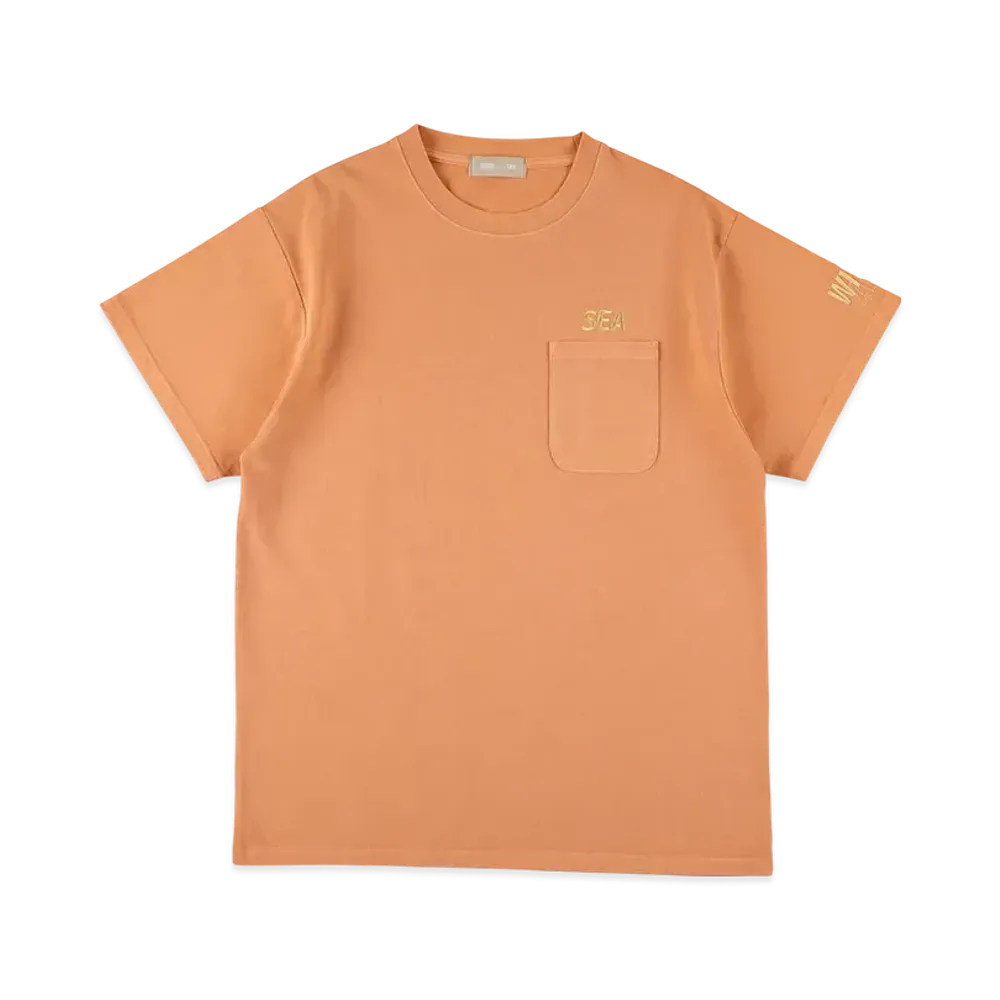 WIND AND SEA Pigment Pocket Tee "LightOrange"
