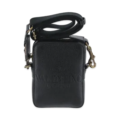 Valentino Valentino Garavani Identity Leather Crossbody Bag Small "Black"
