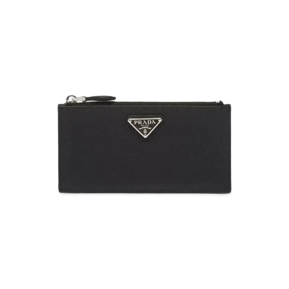 PRADA Saffiano Leather Card Holder "Black"