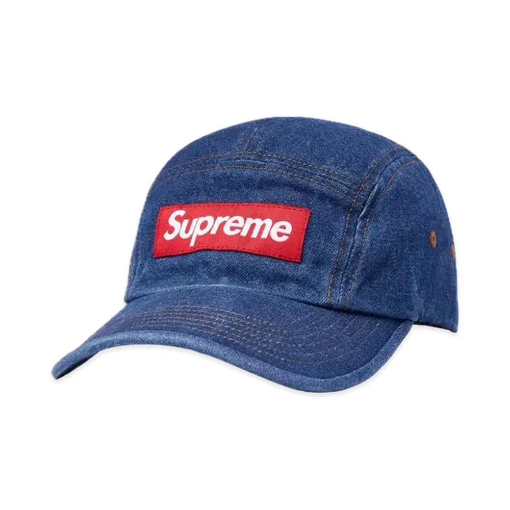 Supreme Washed Chino Twill Camp Cap "Denim"(22FW)