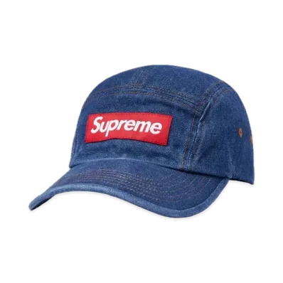 Supreme Washed Chino Twill Camp Cap "Denim"(22FW)