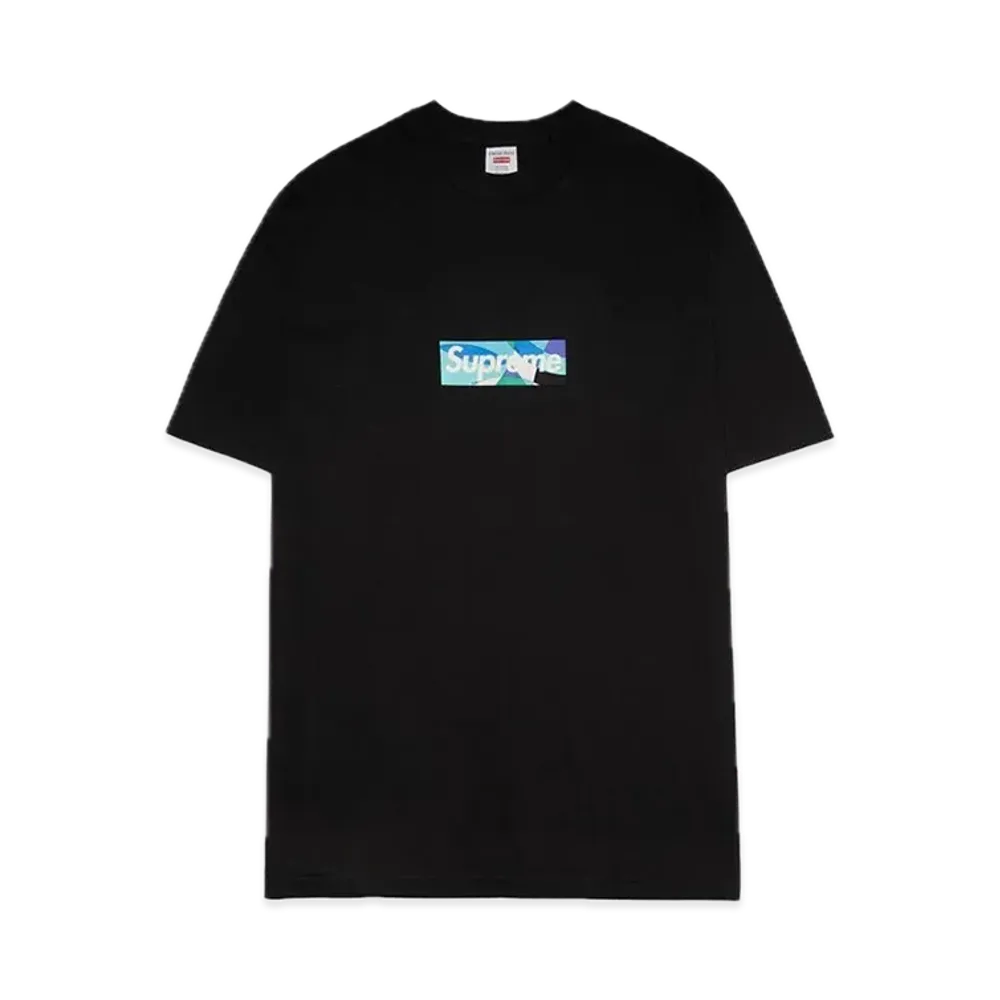 Supreme x Emilio Pucci Box Logo Tee "Black/Blue"