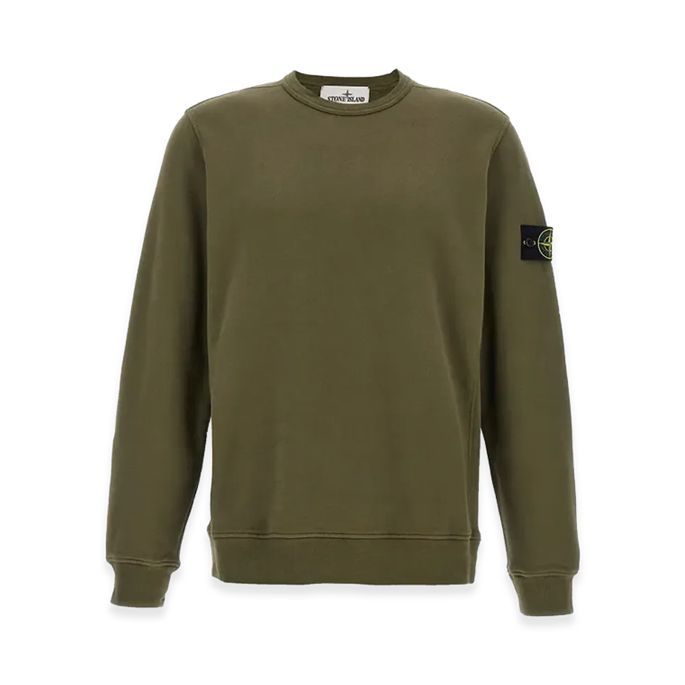 Stone Island Organic Cotton Sweatshirt "Green"