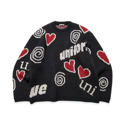 uniform experiment Low-Gauge Inspiration Knit "Black"