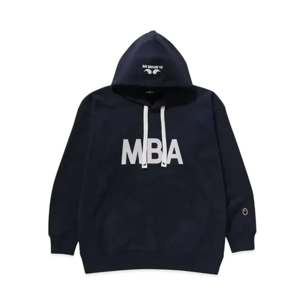 A BATHING APE Mr. BATHING APE 24FW Logo Pullover Hoodie "Navy"