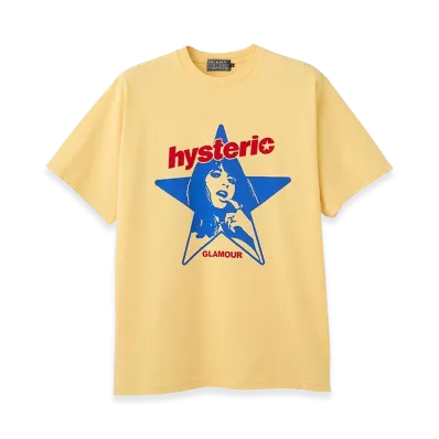 HYSTERIC GLAMOUR Hysteric Star Tee "Yellow"