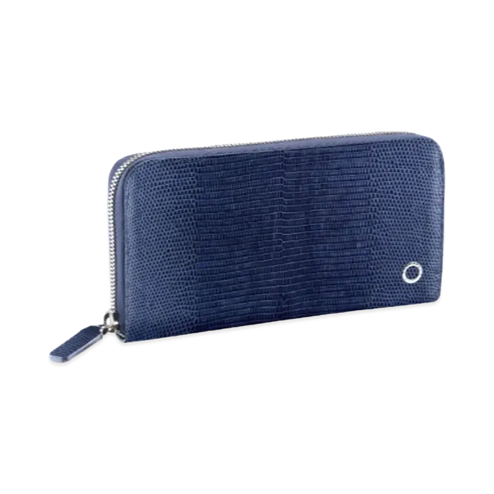 BVLGARI BVLGARI MAN Zip Wallet "Blue"