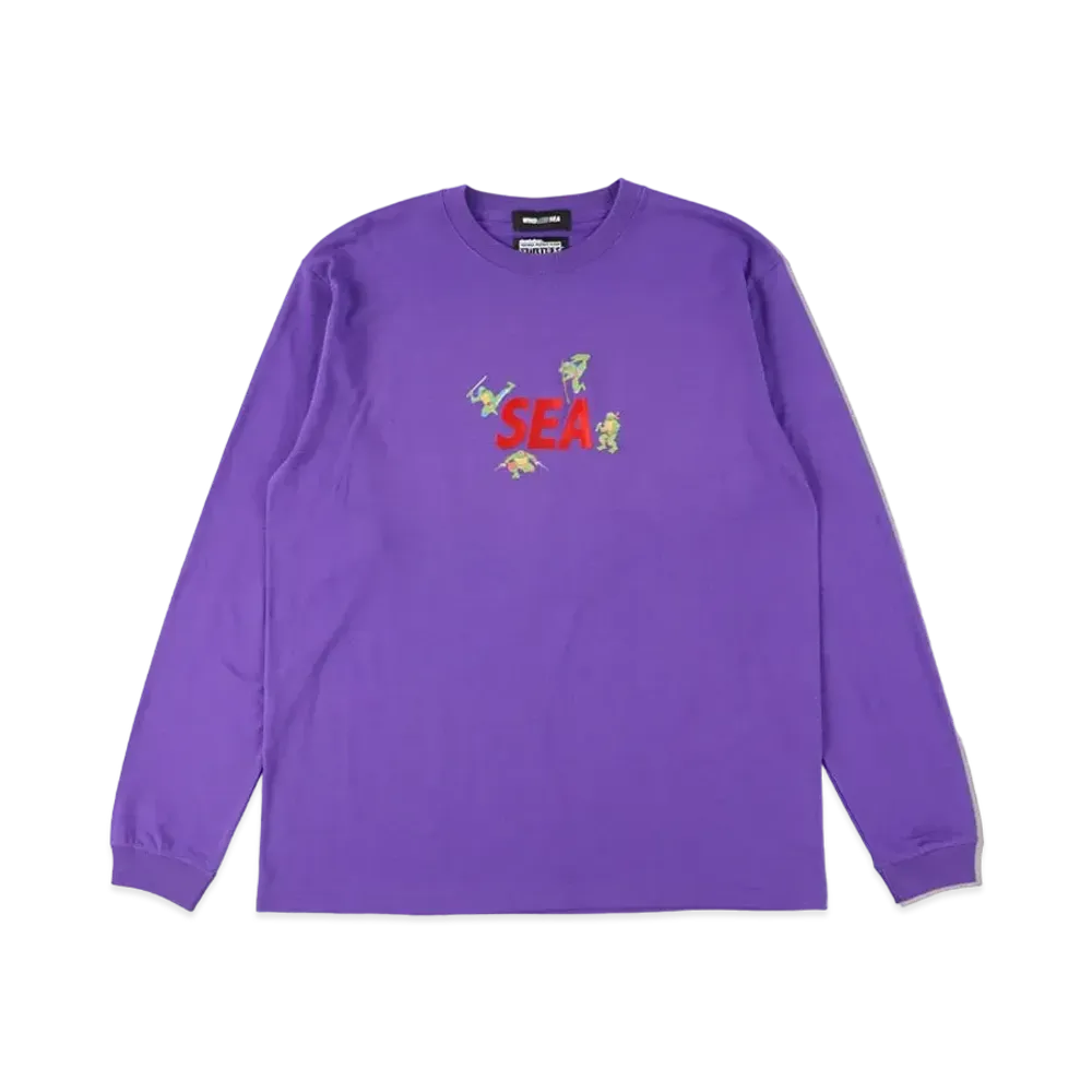 WIND AND SEA x TMNT (TURTLES-SEA) L/S TEE "Purple"