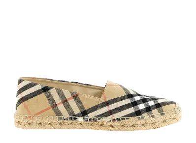 Burberry Women's Check Espadrilles "Beige"
