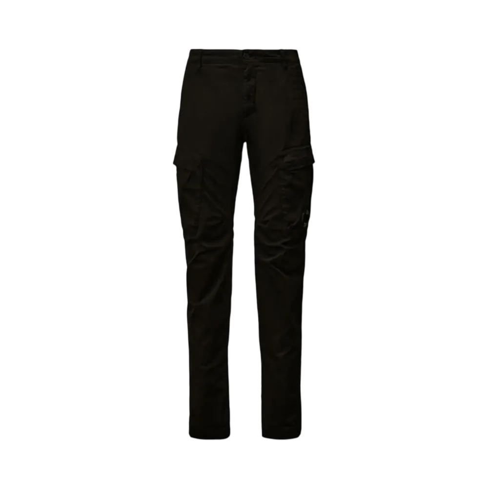 C.P. Company Stretch Sateen Ergonomic Cargo Pants "Black"