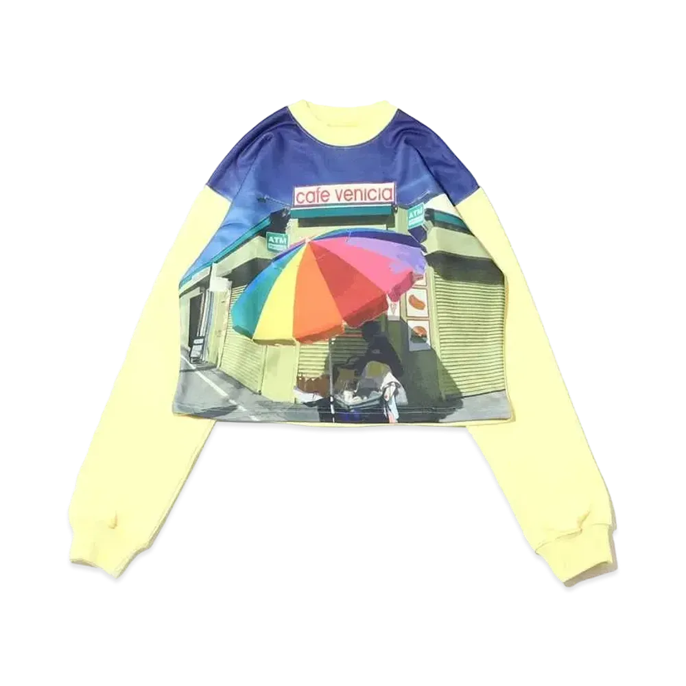 atmos pink Photo Print Sweatshirt "Yellow"