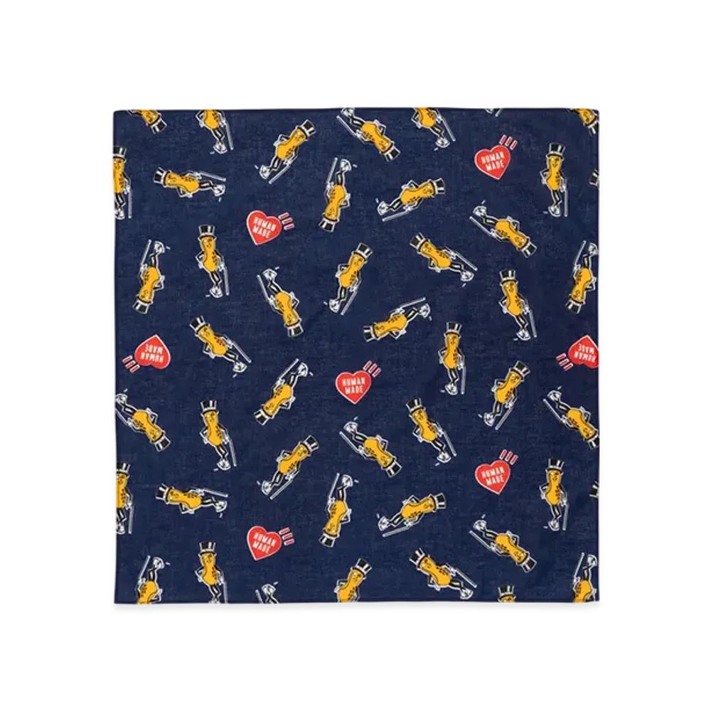 HUMAN MADE Mr.Peanut Bandana "Navy"