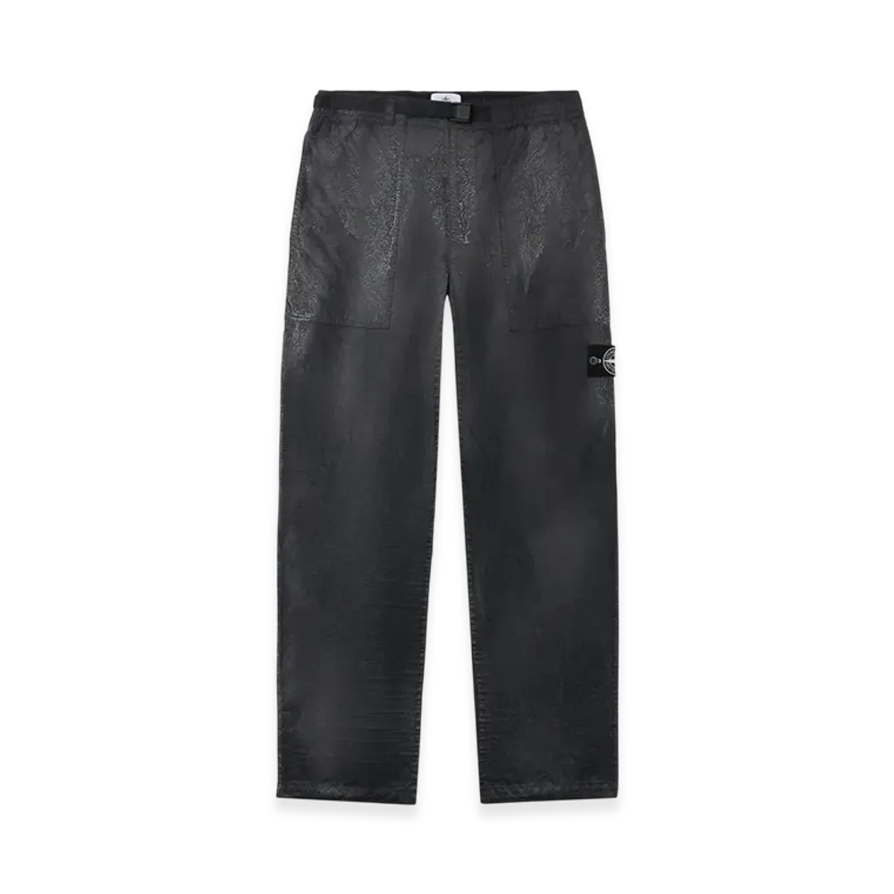 Stone Island 3100040 Dense Nylon-TC Hand Sprayed Reflective "Black"