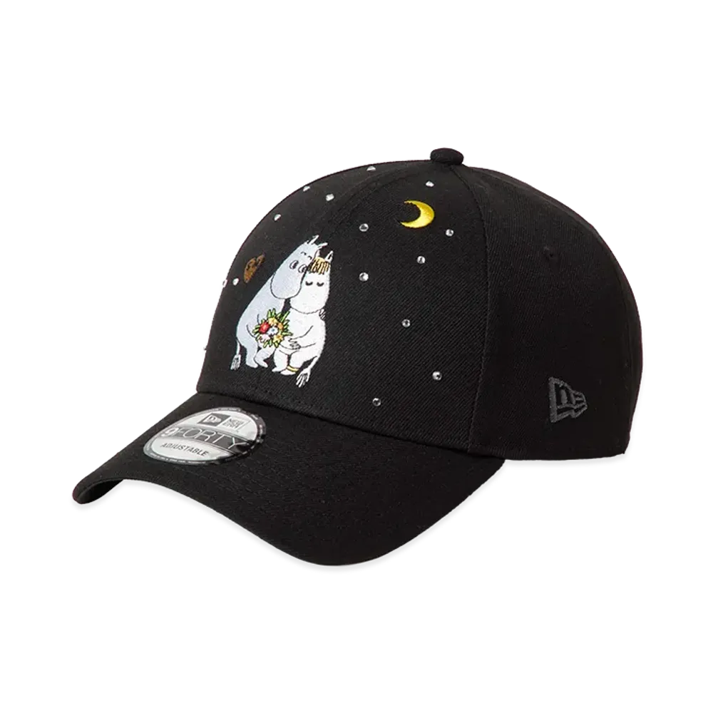 NEW ERA x Moomin Rhinestone 9Forty Moomin Snorkmaiden "Black"