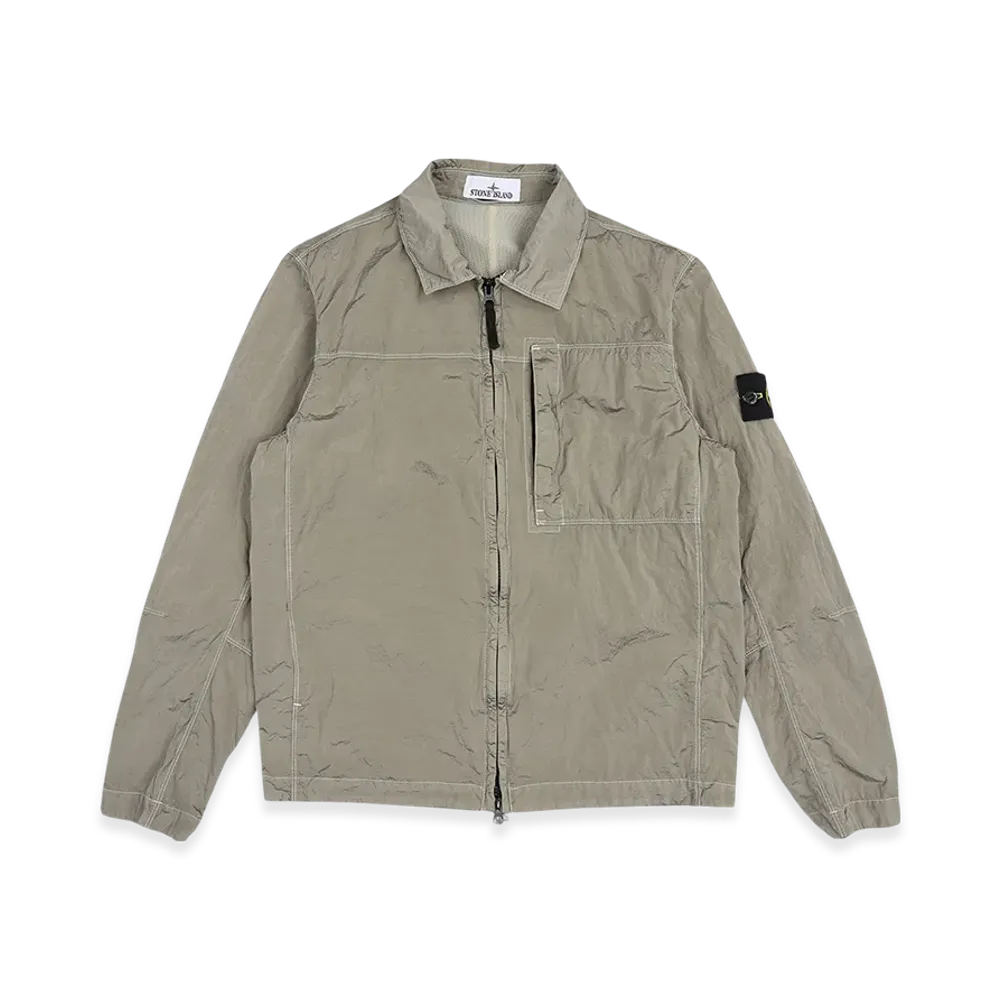 Stone Island 11819 Nylon Metal In Econyl Regenerated Nylon Overshirt - 24FW "Off White"