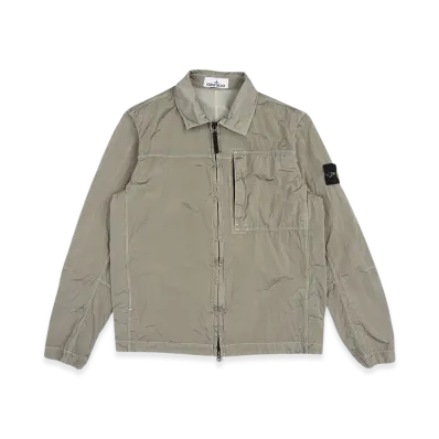 Stone Island 11819 Nylon Metal In Econyl Regenerated Nylon Overshirt - 24FW "Off White"