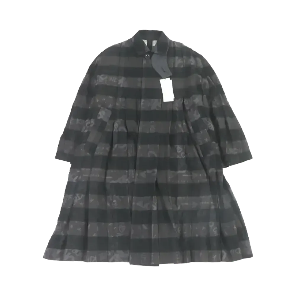 sacai Oversized Pleated Coat "Charcoal"