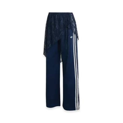 adidas Women's 2-in-1 Firebird Loose Track Pants with Lace Skirt "Collegiate Navy"