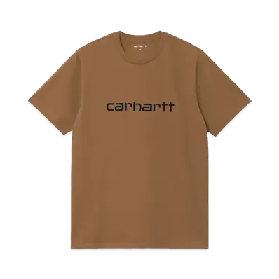 Carhartt WIP S/S Script T-Shirt "WIP H Brown/Black"