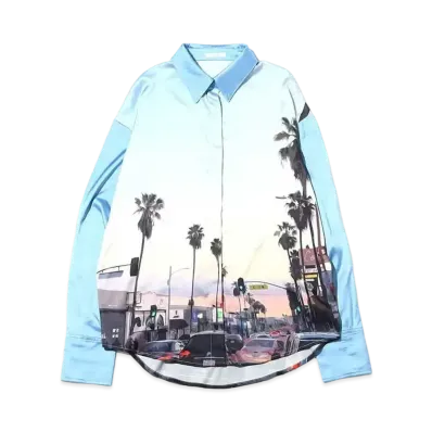 atmos pink Photo Print Shirt "Sax"