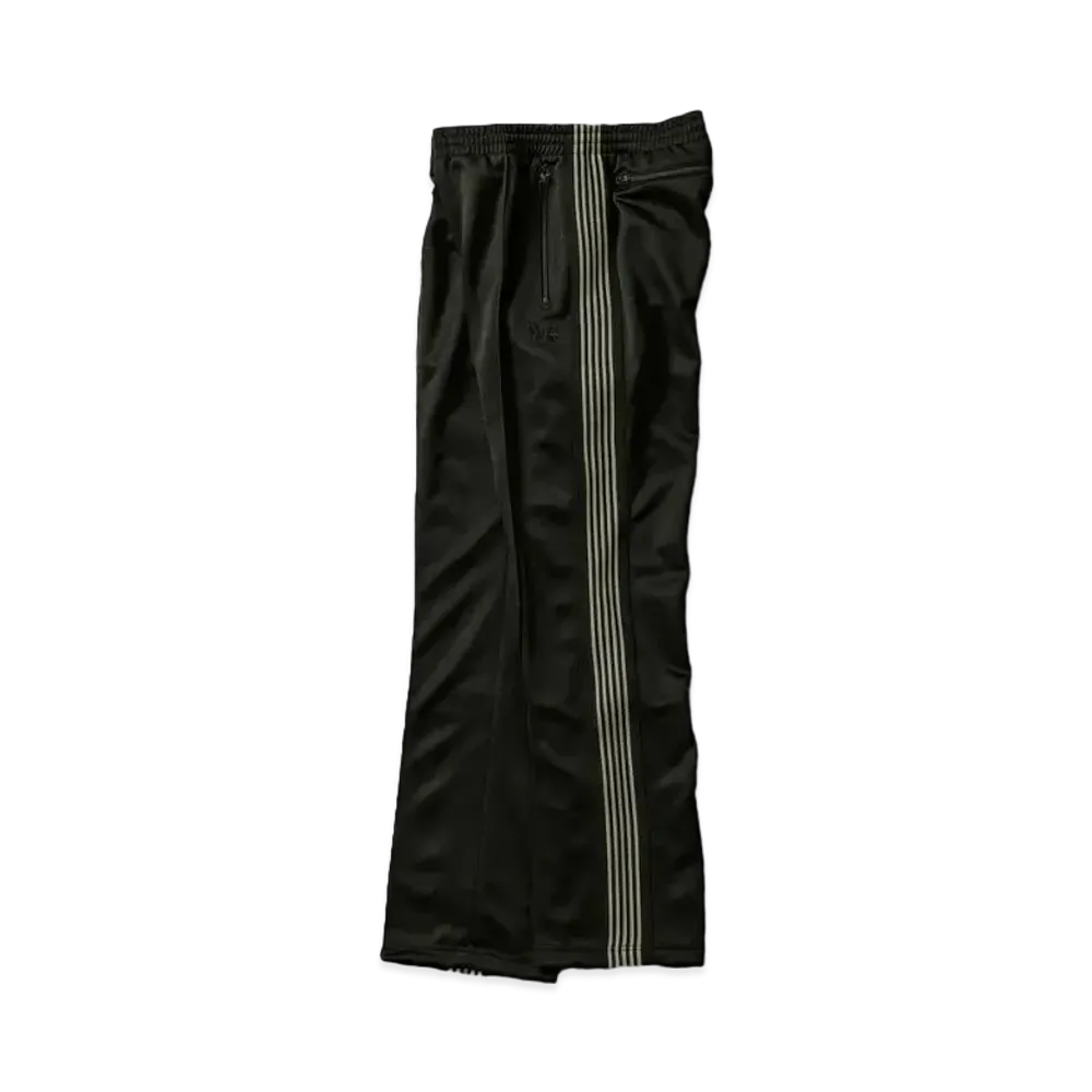 Needles x WILD LIFE TAILOR Narrow Track Pant - Poly Smooth "Black 1"