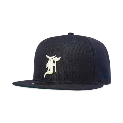 NEW ERA FEAR OF GOD ESSENTIALS 59FIFTY F LOGO Under Visor "Navy"