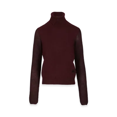 Burberry Women's Wool Blend Pullover "Bordeaux"