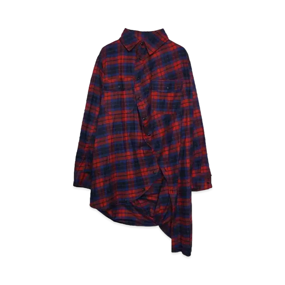 ANREALAGE BALL CHECK SHIRT "RED"