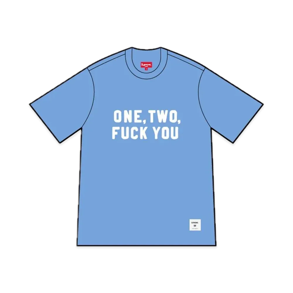 Supreme One Two Fuck You S/S Top "Royal"