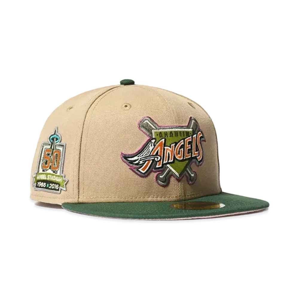 NEW ERA ANAHEIM ANGELS 50TH ANV 59FIFTY "CAMELxPINE"