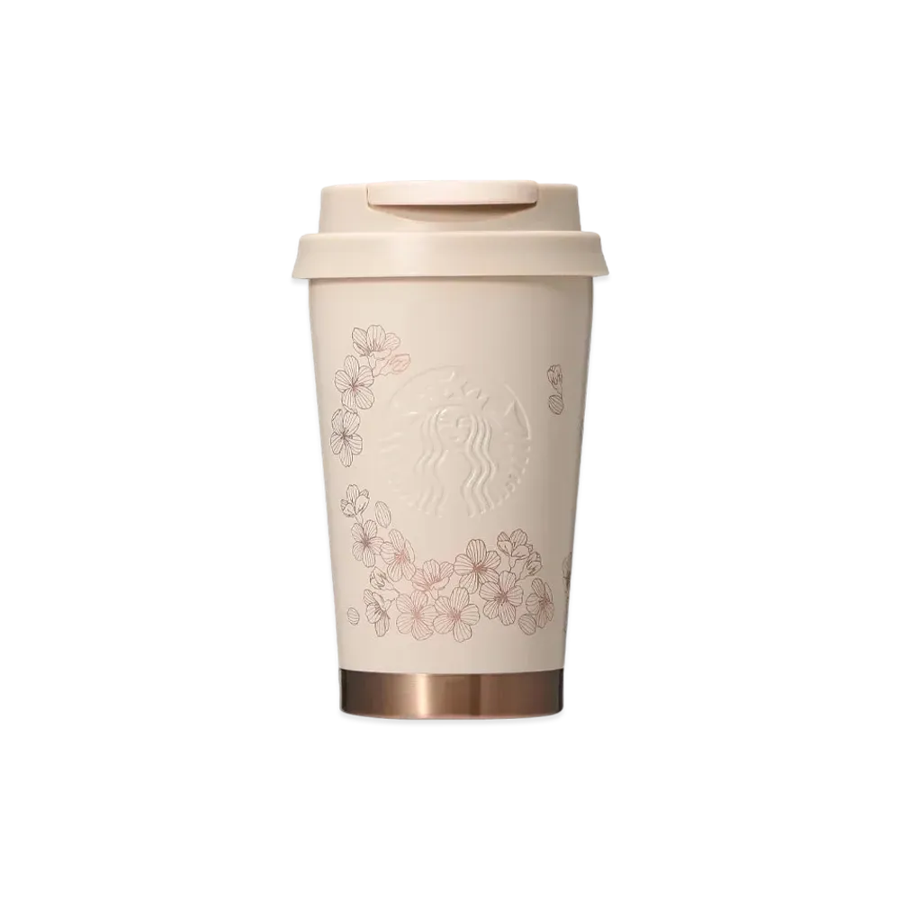 STARBUCKS SAKURA 2024 Stainless Steel TOGO Logo Tumbler Grace 355ml "Beige"