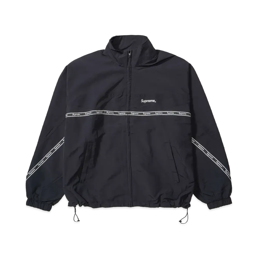 Supreme Logo Taping Track Jacket "Black"