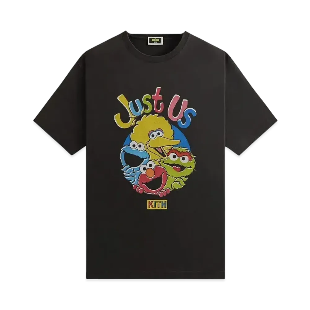 Kith x Sesame Street Just US Vintage Tee "Black"