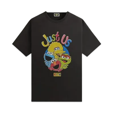 Kith x Sesame Street Just US Vintage Tee "Black"