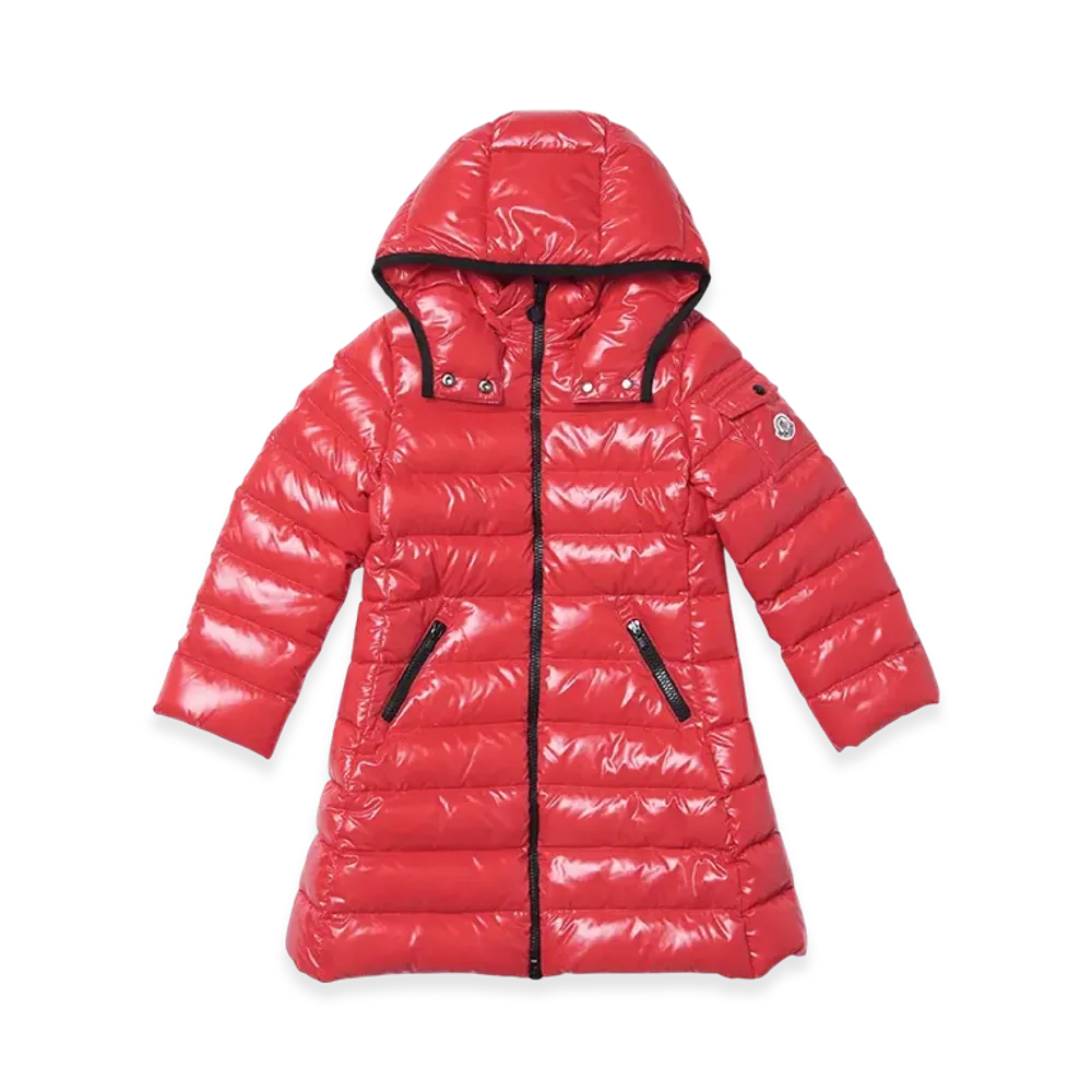 MONCLER Womens Moka Down Coat "Red"