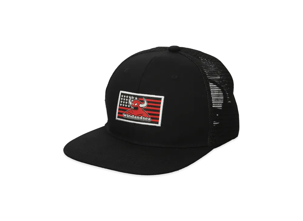 WIND AND SEA x Toy Machine American Toymonster Cap "Black"