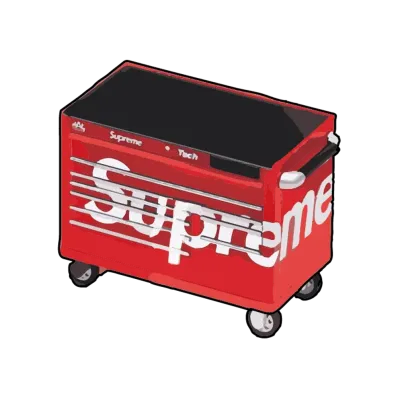 Supreme x Bandai Gashapon Machine / Mac Tools T5025P Tech Series Workstation "Red"