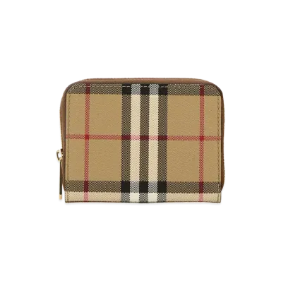 Burberry Women's Printed Canvas Wallet "Checked"