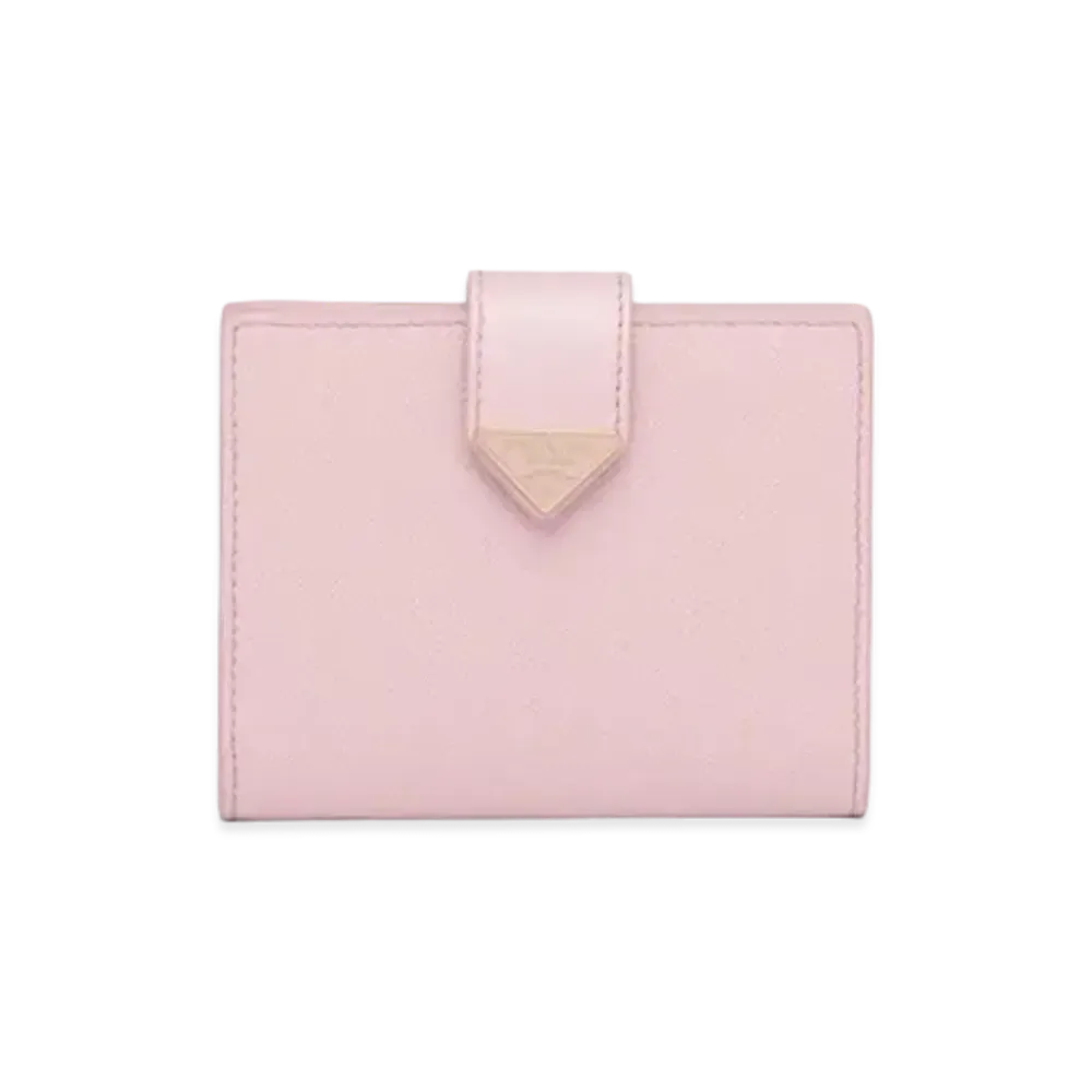 PRADA Small Saffiano And Smooth Leather Wallet "Pink"