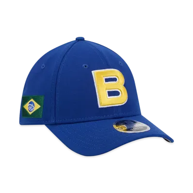 NEW ERA Brazil Baseball 2026WBC World Baseball Classic M-Crown 39Thirty Flex Hat "Blue"