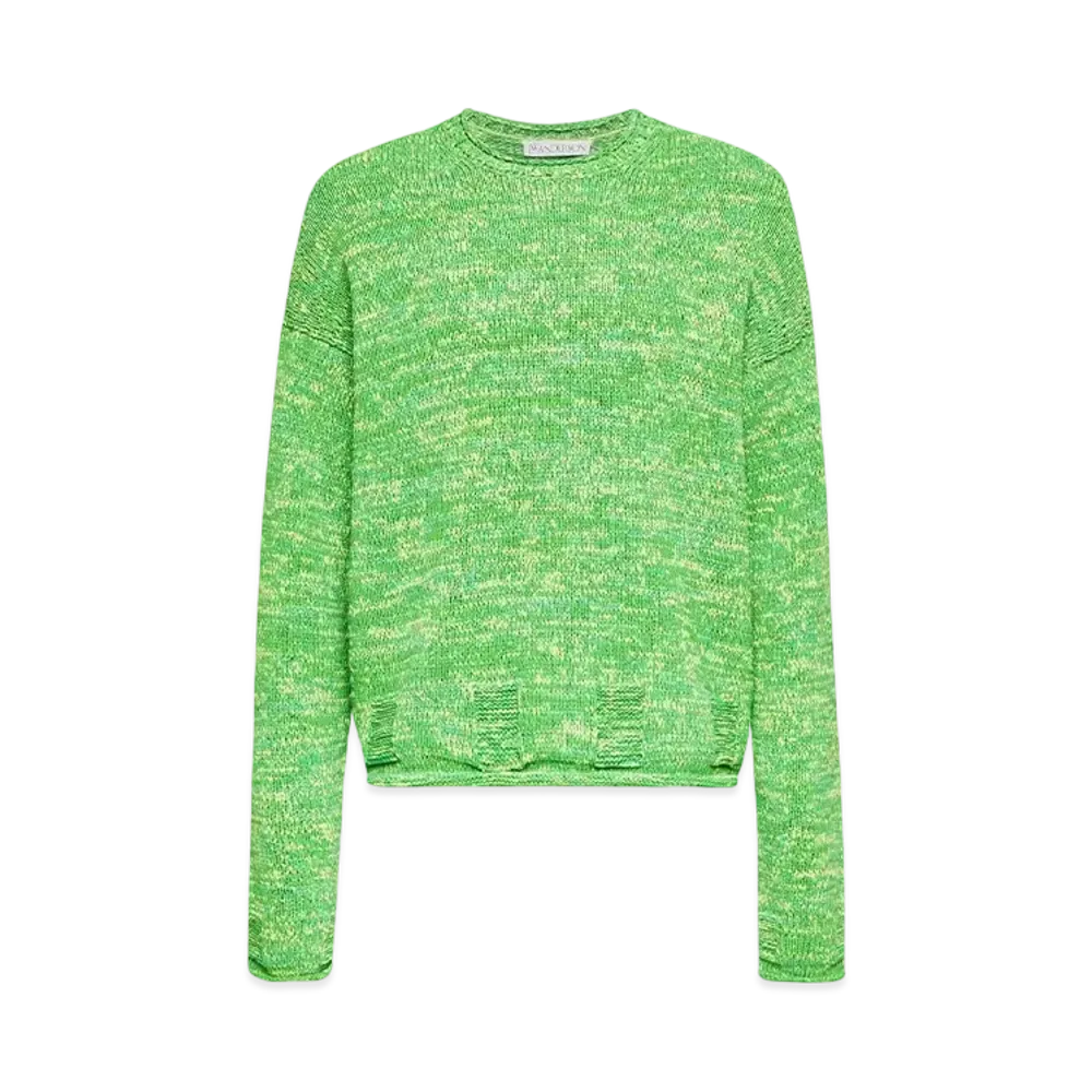 JW ANDERSON Space-Dyed Crewneck Sweater "Green"