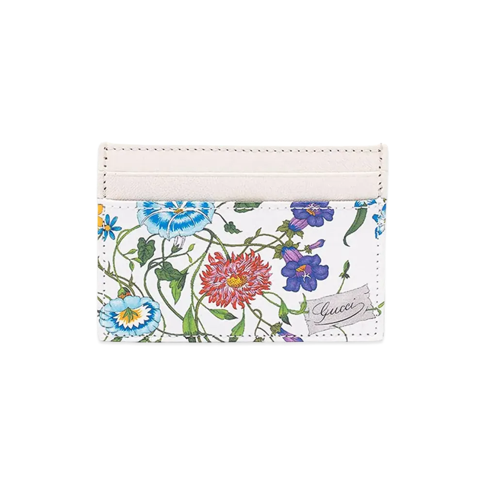 GUCCI Women's Essence Flora Cardcase "White"
