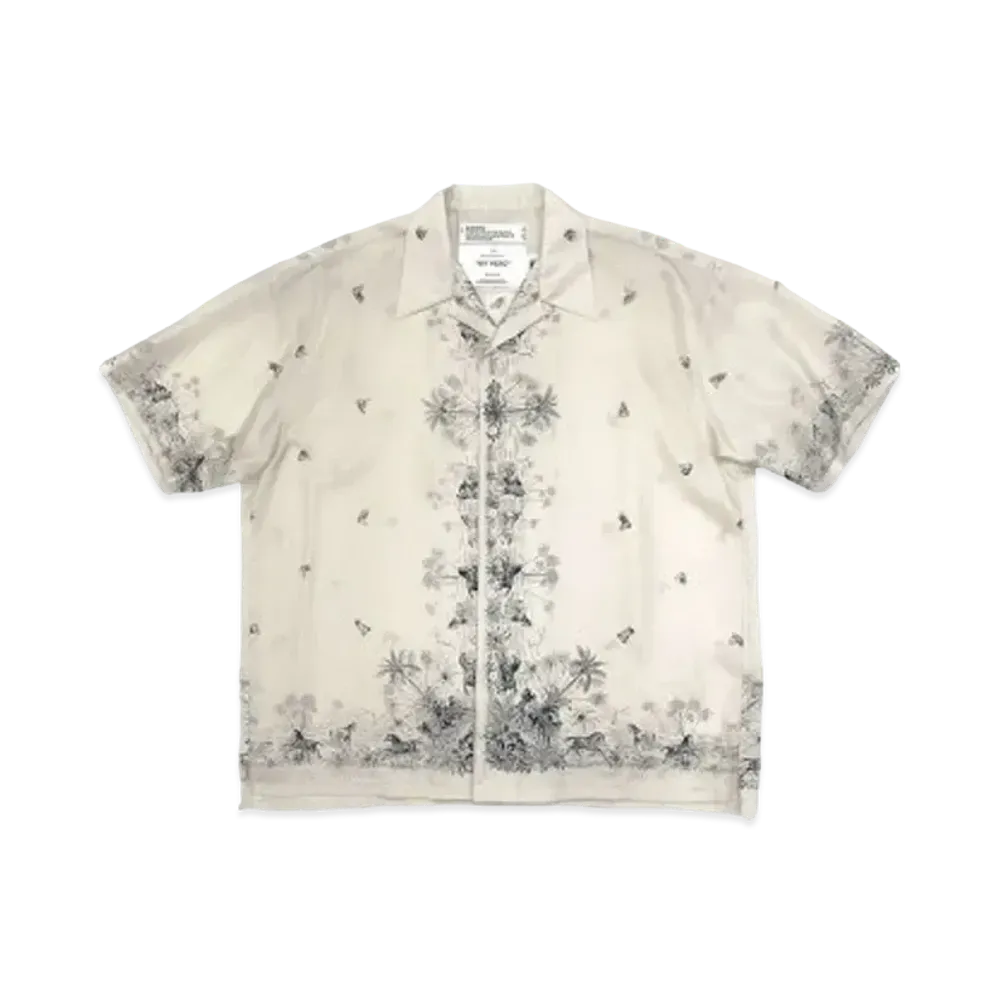 DAIRIKU Horse Silk Scarf Shirt "Ivory"