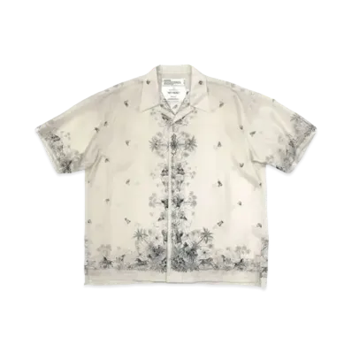 DAIRIKU Horse Silk Scarf Shirt "Ivory"