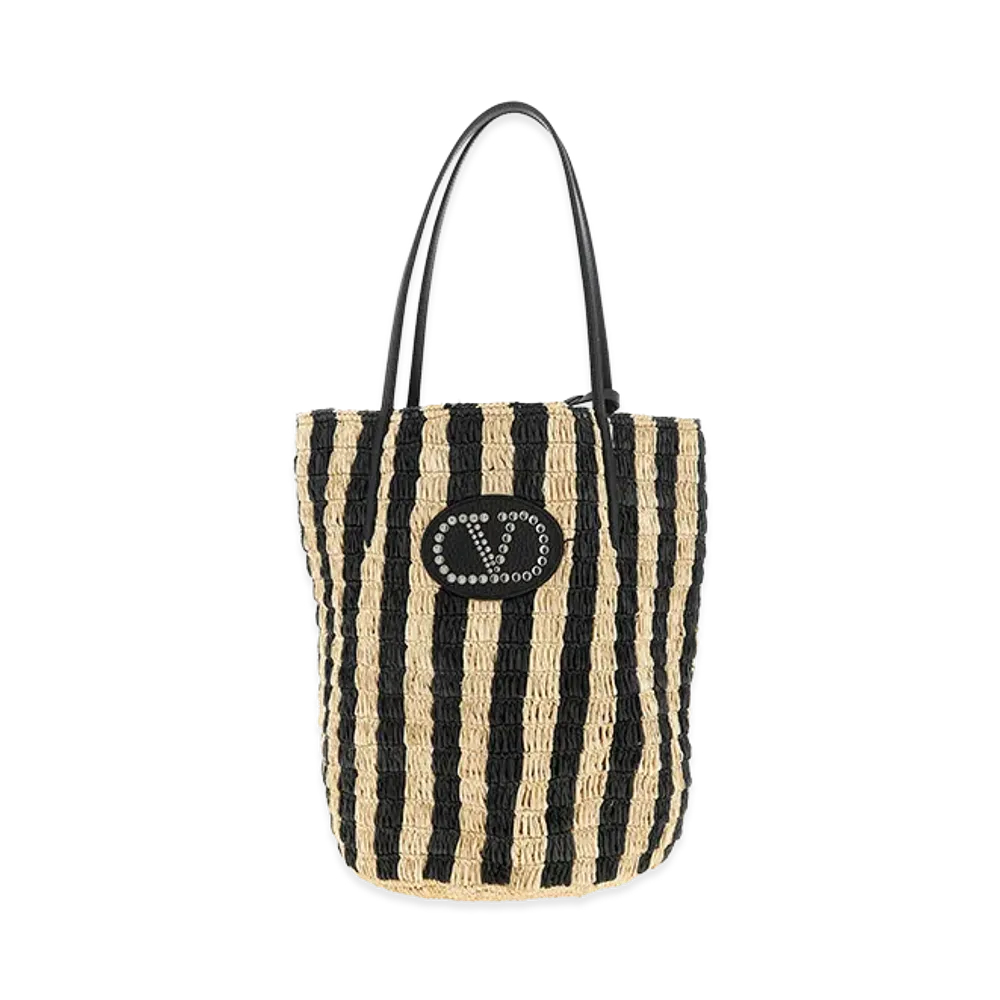 Valentino Women's Shopping Garavani Raffia "Black"