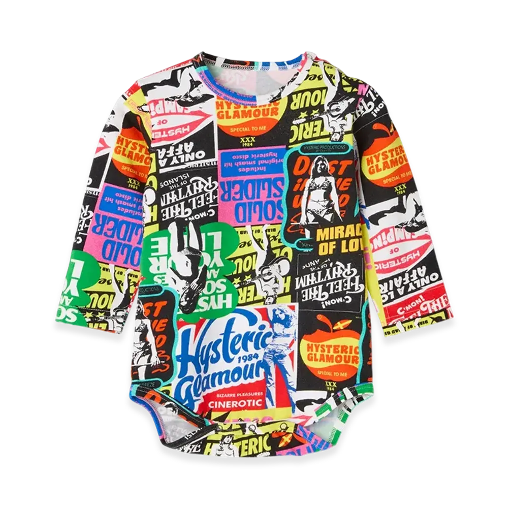 HYSTERIC GLAMOUR Summer Breeze All-Over Print Long-Sleeved Romper "Multi"