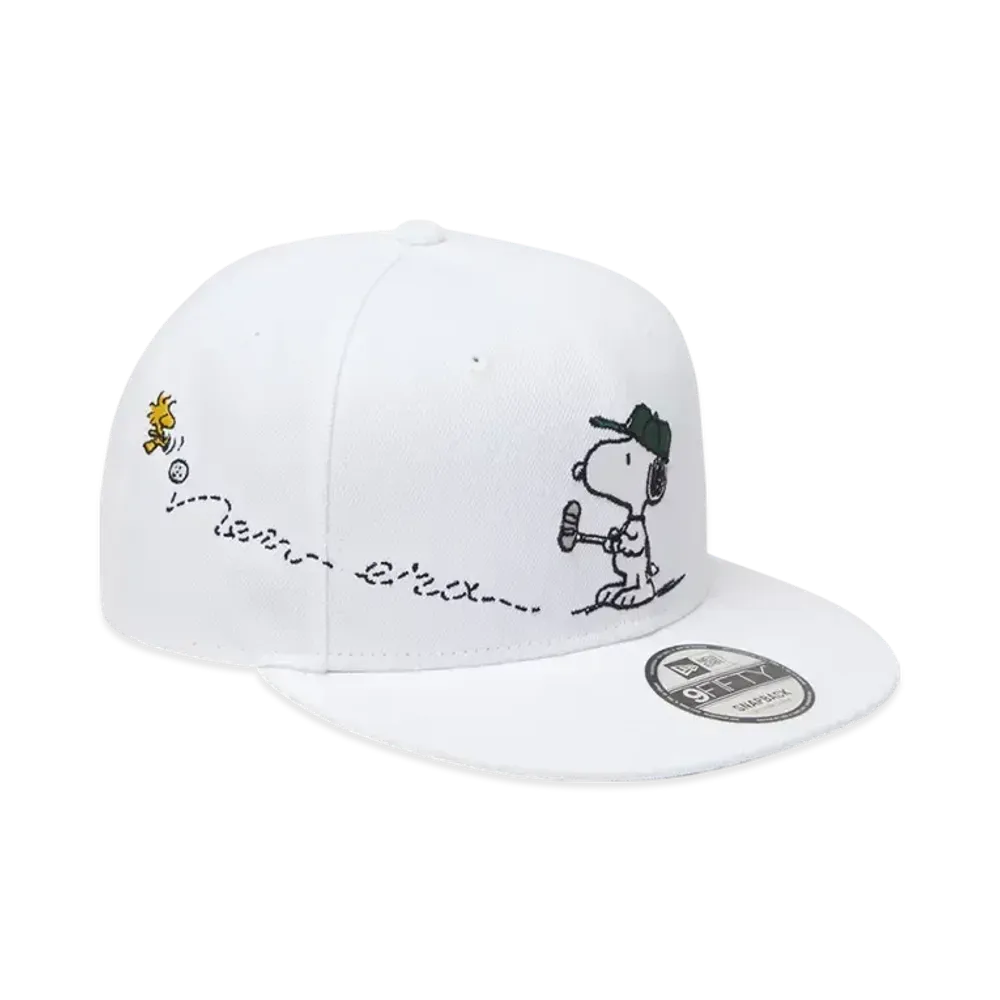 NEW ERA x PEANUTS Golf 9Fifty Script Logo "White"